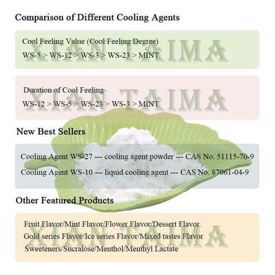 Food Grade White WS-23 WS-12 ws 5 Cooling Agent Powder