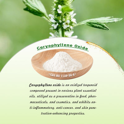 99% Pure Caryophyllene Oxide White Powder Soluble in Water for Flavor & Fragrance and Cooling Agent Applications
