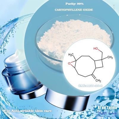 99% Pure Caryophyllene Oxide White Powder Soluble in Water for Flavor & Fragrance and medicine