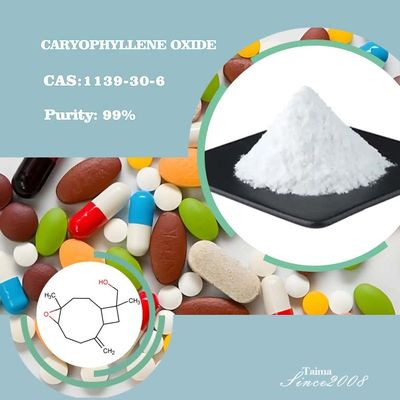 99% Pure Caryophyllene Oxide White Powder Soluble in Water for Flavor & Fragrance and medicine