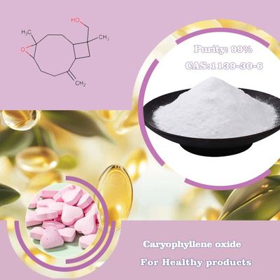 99% Pure Caryophyllene Oxide White Powder Soluble in Water for Flavor & Fragrance and medicine
