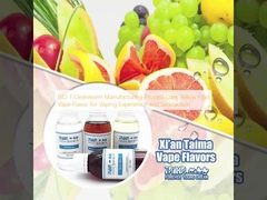 ISO 7 Процесс производства в чистой комнате Темно-желтый фруктовый аромат вейпа для удовлетворения и удовлетворения